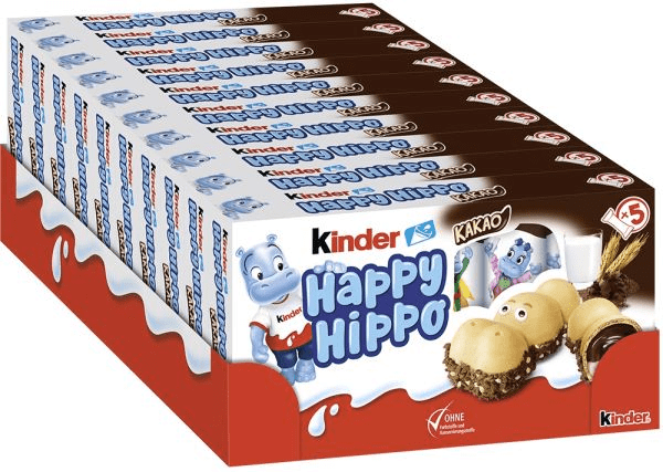 Kinder Happy Hippo Cocoa T5 103.5gr 10 τεμ - Image 2