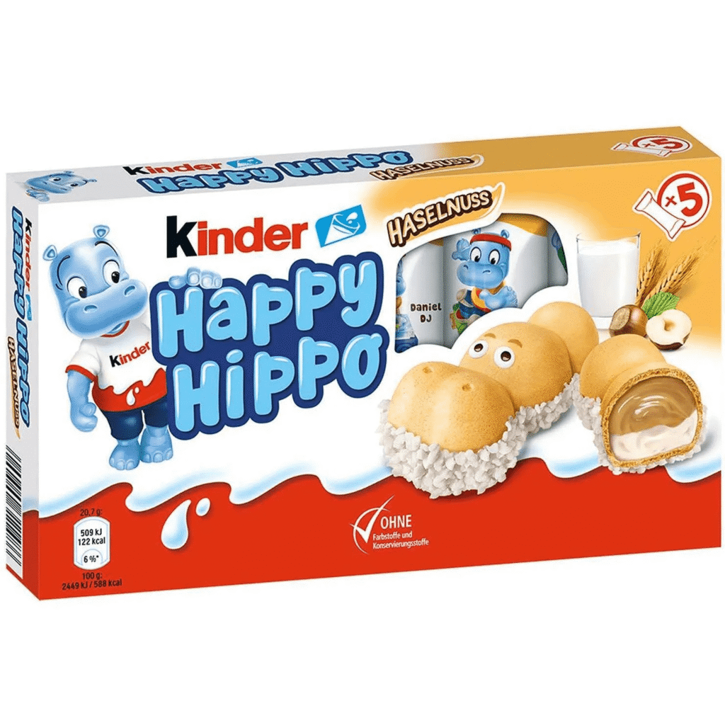 Kinder Happy Hippo Hazelnut T5 103.5gr 10 τεμ