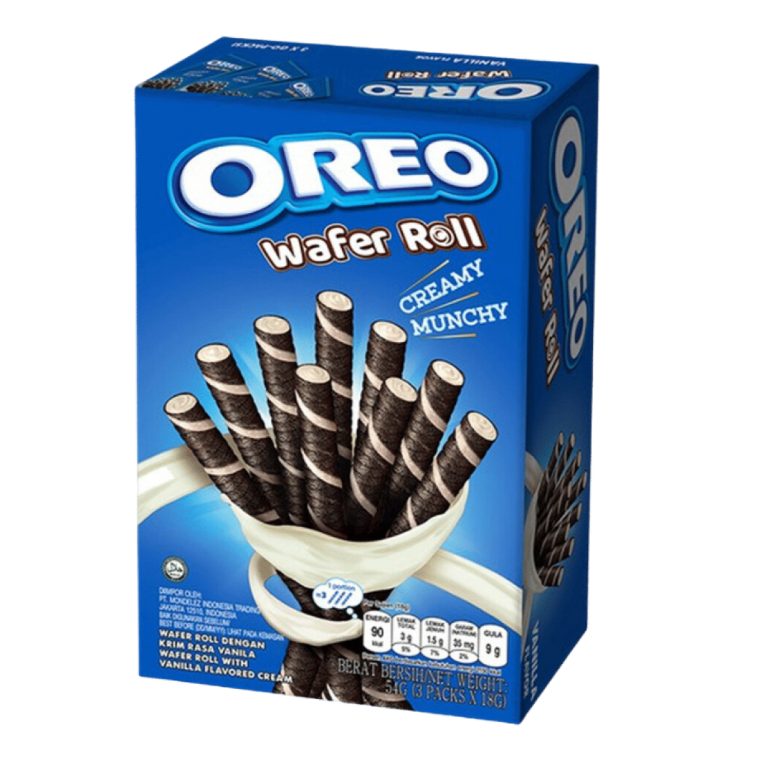 Oreo Wafer Roll Vanilla 54gr 20 τεμ