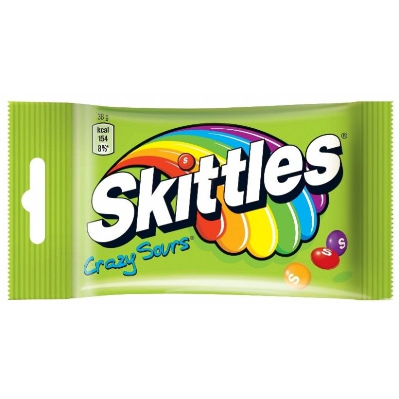 Skittles Crazy Sours 38gr 14 τεμ