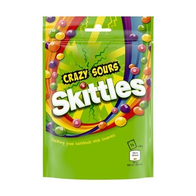Skittles Crazy Sours 136gr 15 τεμ