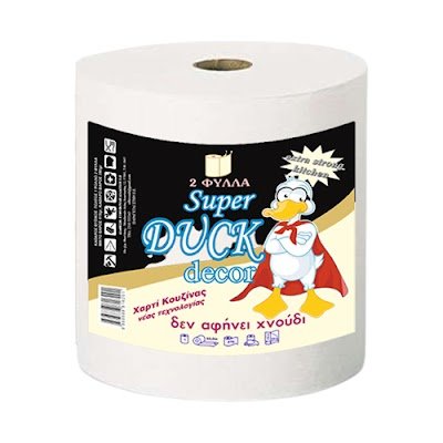 Super Duck Χαρτί Κουζίνας Decor 2ply 410gr 6 τεμ