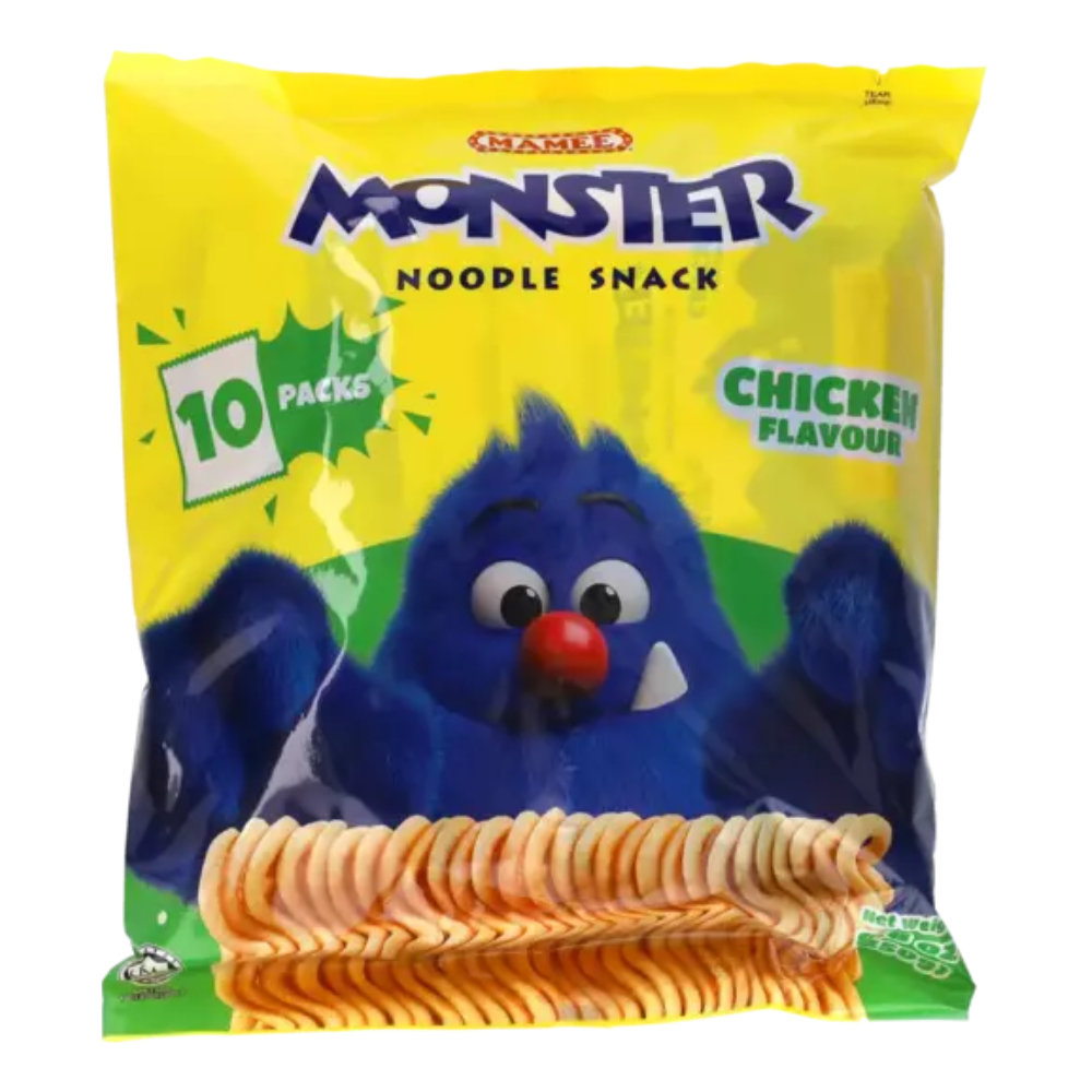 Mamee Monster Noodle Snack Chicken Flavor Multipack T10 250gr 10 τεμ