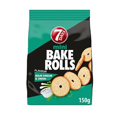 Bake Rolls Mini Sour Cream & Onion 150gr 10 τεμ