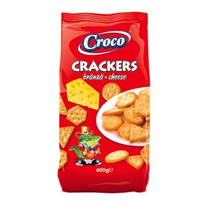 Croco Crackers Cheese 400gr 12 τεμ