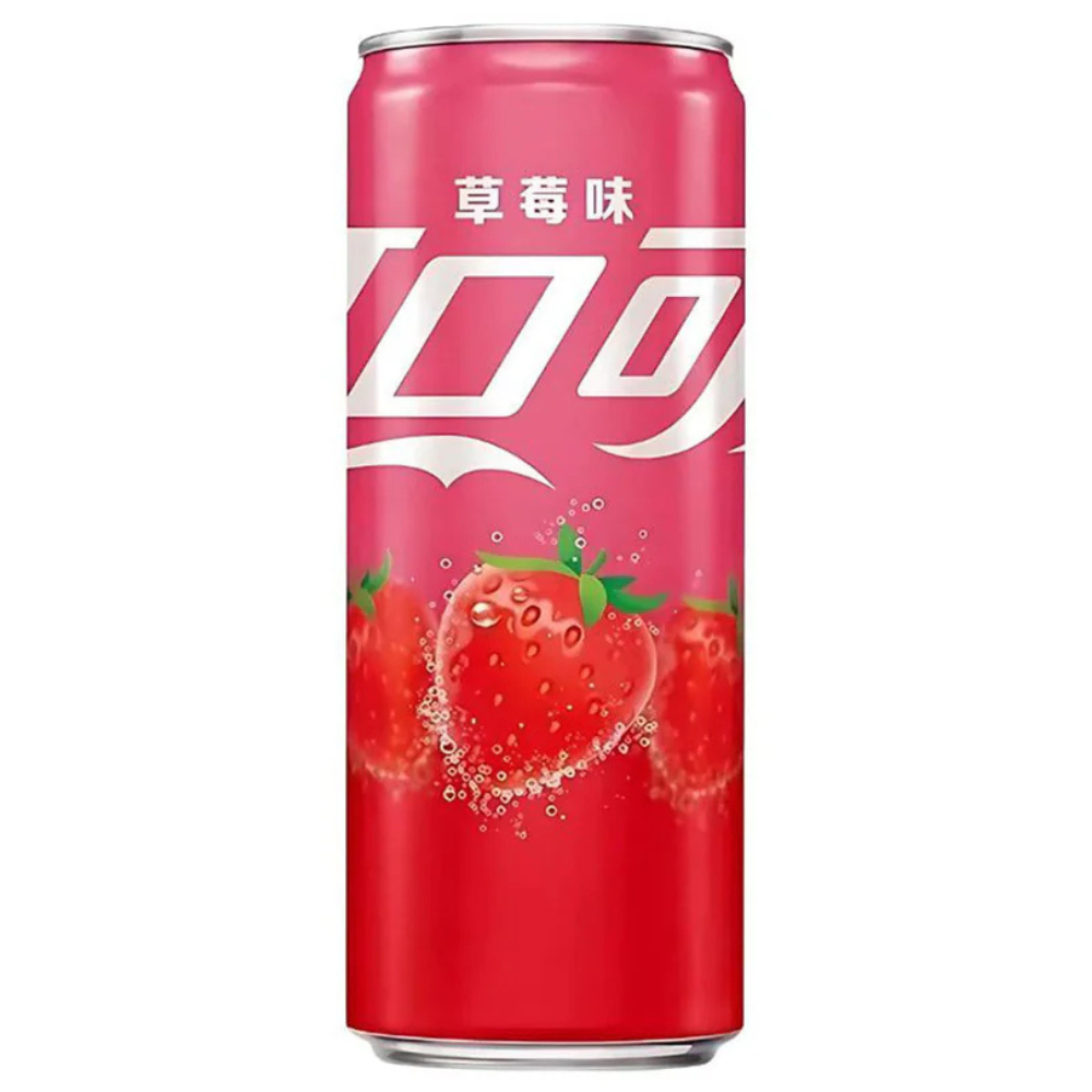 Coca Cola Strawberry Flavor China Edition 330ml 24 τεμ