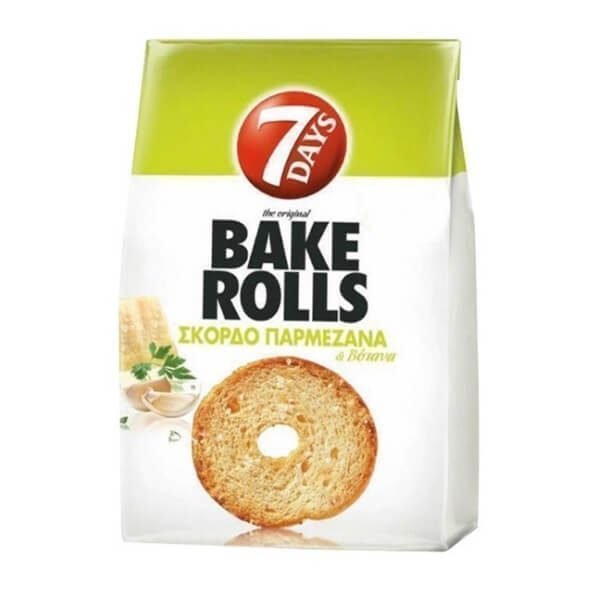 Bake Rolls Garlic & Parmesan 150gr 12 τεμ