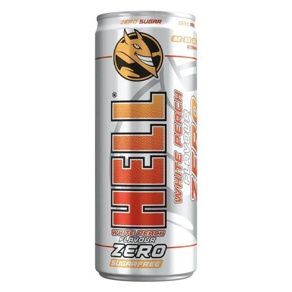 Hell Energy White Peach Zero 250ml 24 τεμ