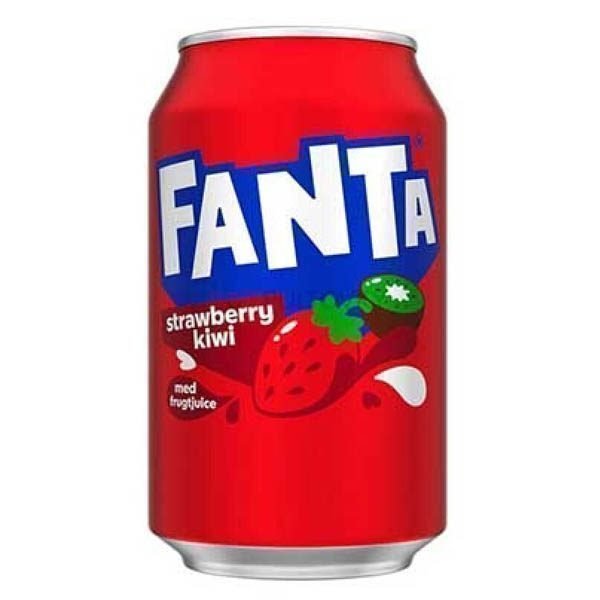 Fanta Strawberry & Kiwi 330ml 24 τεμ
