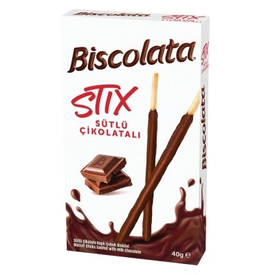 Biscolata Stix Milk 40gr 12 τεμ