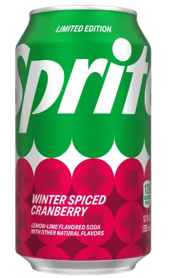 Sprite Winter Spiced Cranberry USA 355ml 12 τεμ