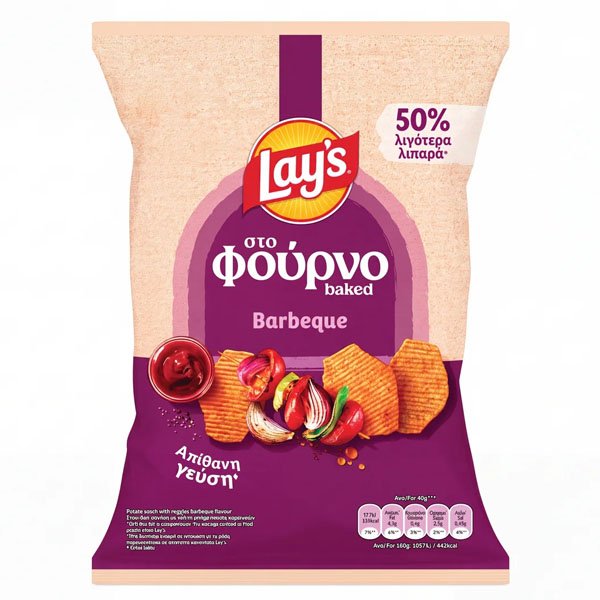 Lay's Baked Barbeque 105gr 24 τεμ