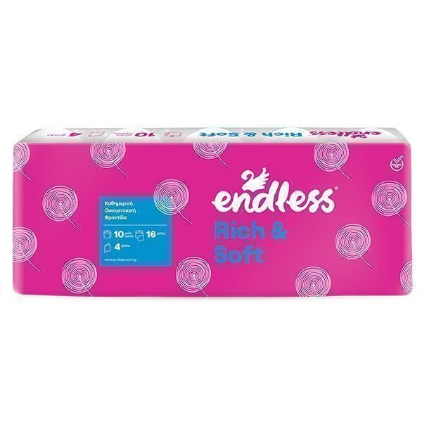 Endless Χαρτί Υγείας Rich & Soft Decor 4ply 110gr 10 τεμ