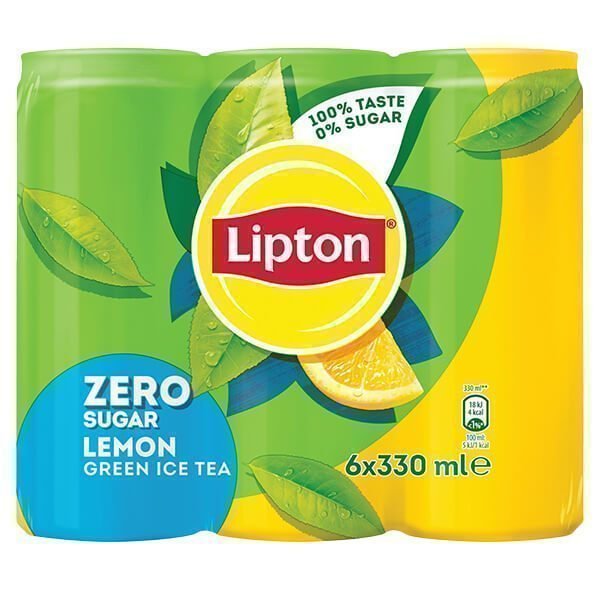 Lipton Ice Tea Zero Green Lemon (6x330ml) 4 τεμ (ΕΛΛΗΝΙΚΗ)