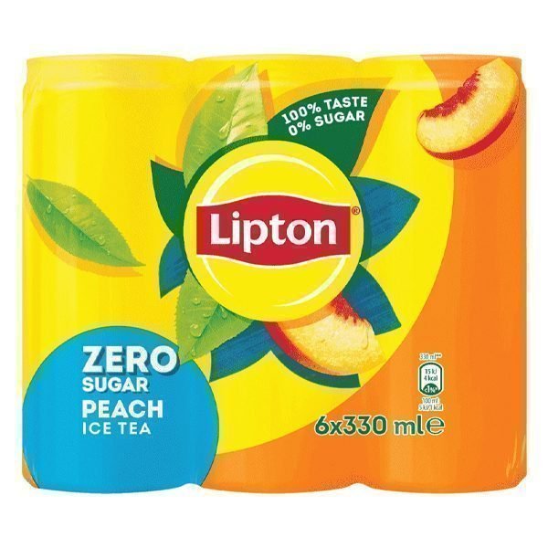 Lipton Ice Tea Zero Peach (6x330ml) 4 τεμ