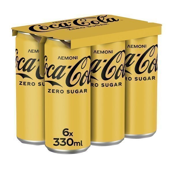 Coca Cola Zero Lemon (6x330ml) 4 τεμ