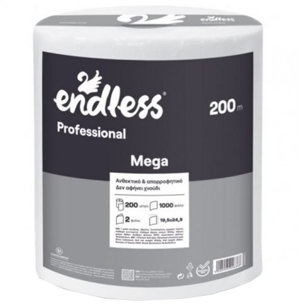 Endless Χαρτί Κουζίνας Professional Mega 2ply 1940gr 6 τεμ