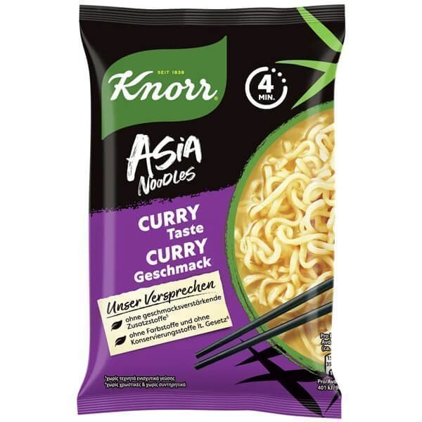 Knorr Noodles Curry 70gr 11 τεμ