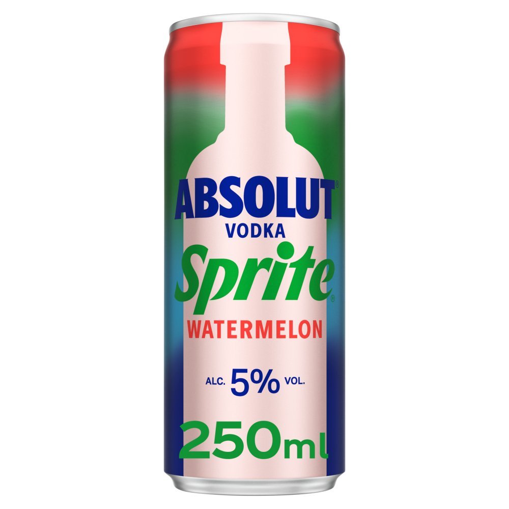 Absolut Vodka Sprite Watermelon Alc 5% 250ml 12 τεμ