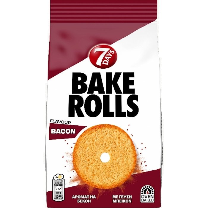 Bake Rolls Bacon 80gr 15 τεμ