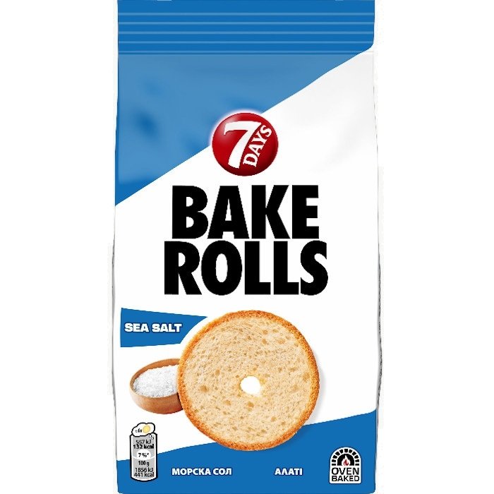 Bake Rolls Salt 80gr 15 τεμ
