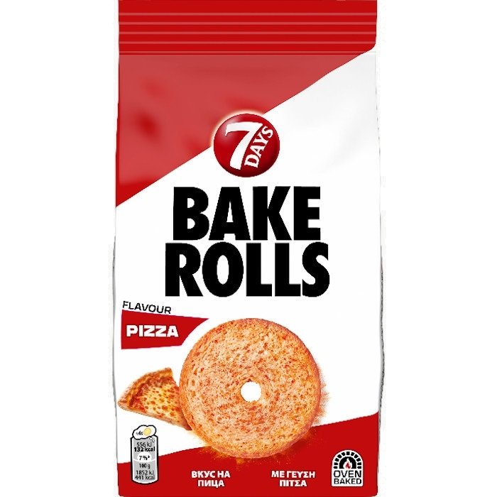 Bake Rolls Pizza 80gr 15 τεμ