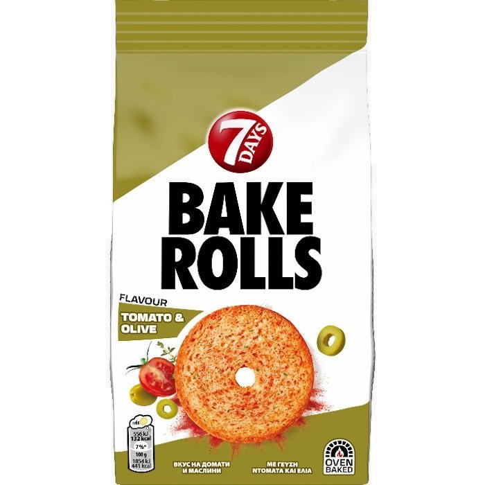 Bake Rolls Tomato & Olives 80gr 15 τεμ