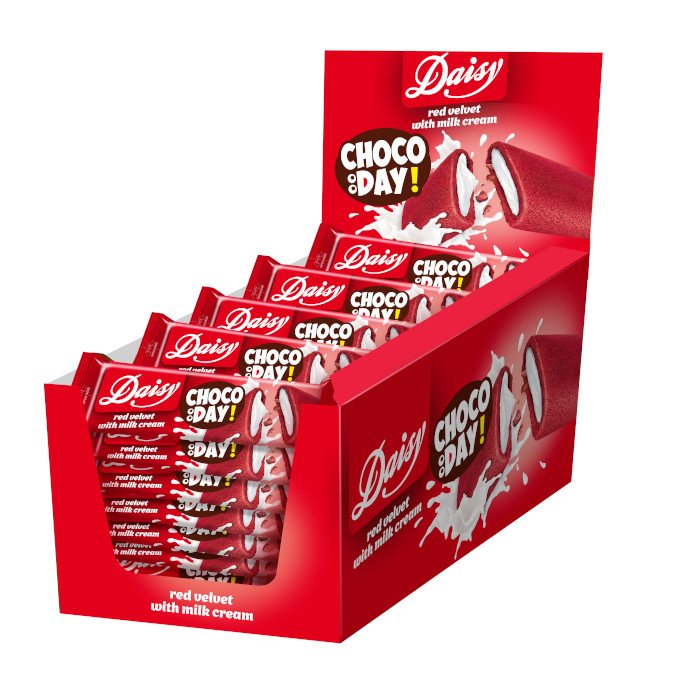 Daisy Choco Day Red Velvet 40gr 24 τεμ - Image 2