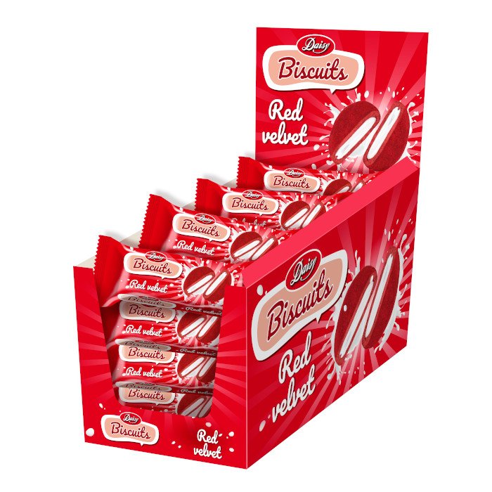 Daisy Biscuits Red Velvet 70gr 16 τεμ - Image 2