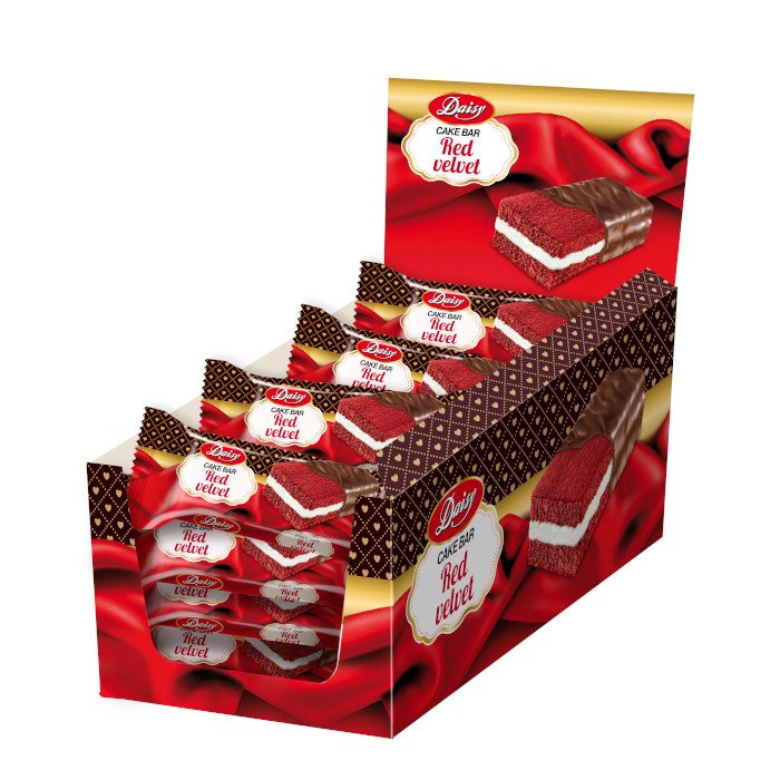 Daisy Cake Red Velvet 50gr 24 τεμ - Image 2