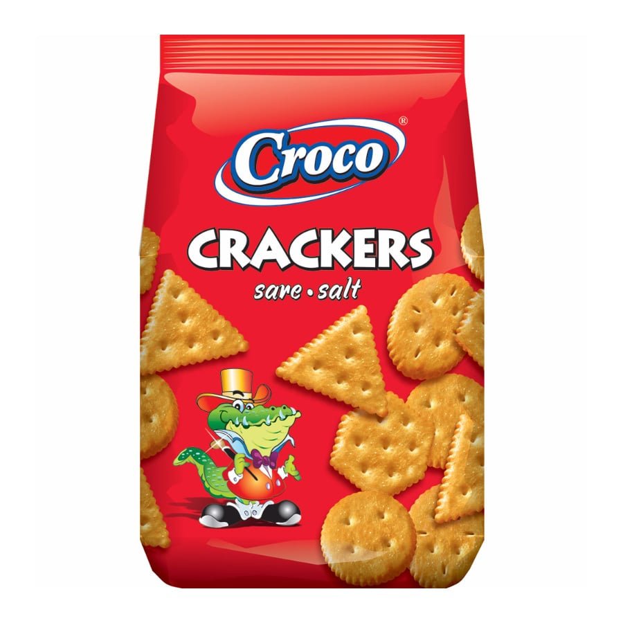 Croco Crackers Salt 100gr 12 τεμ