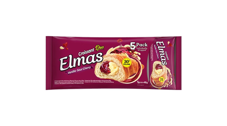 Elmas Croissant Vanilla Sour Cherry (5x48gr) 6 τεμ
