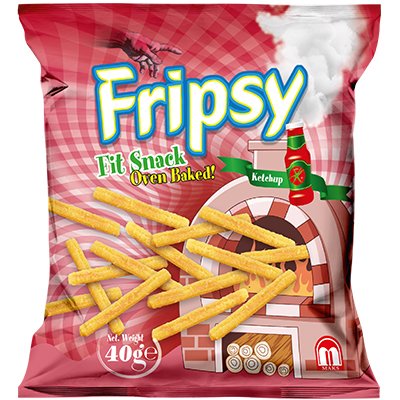 Fripsy Oven Baked Ketchup 40gr 25 τεμ