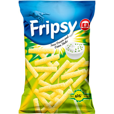Fripsy Sour Cream & Onion 40gr 25 τεμ