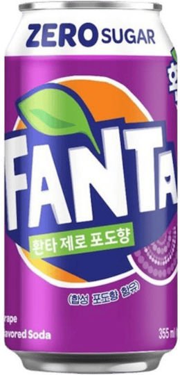 Fanta Grape Zero Sugar KOREA 350ml 12 τεμ