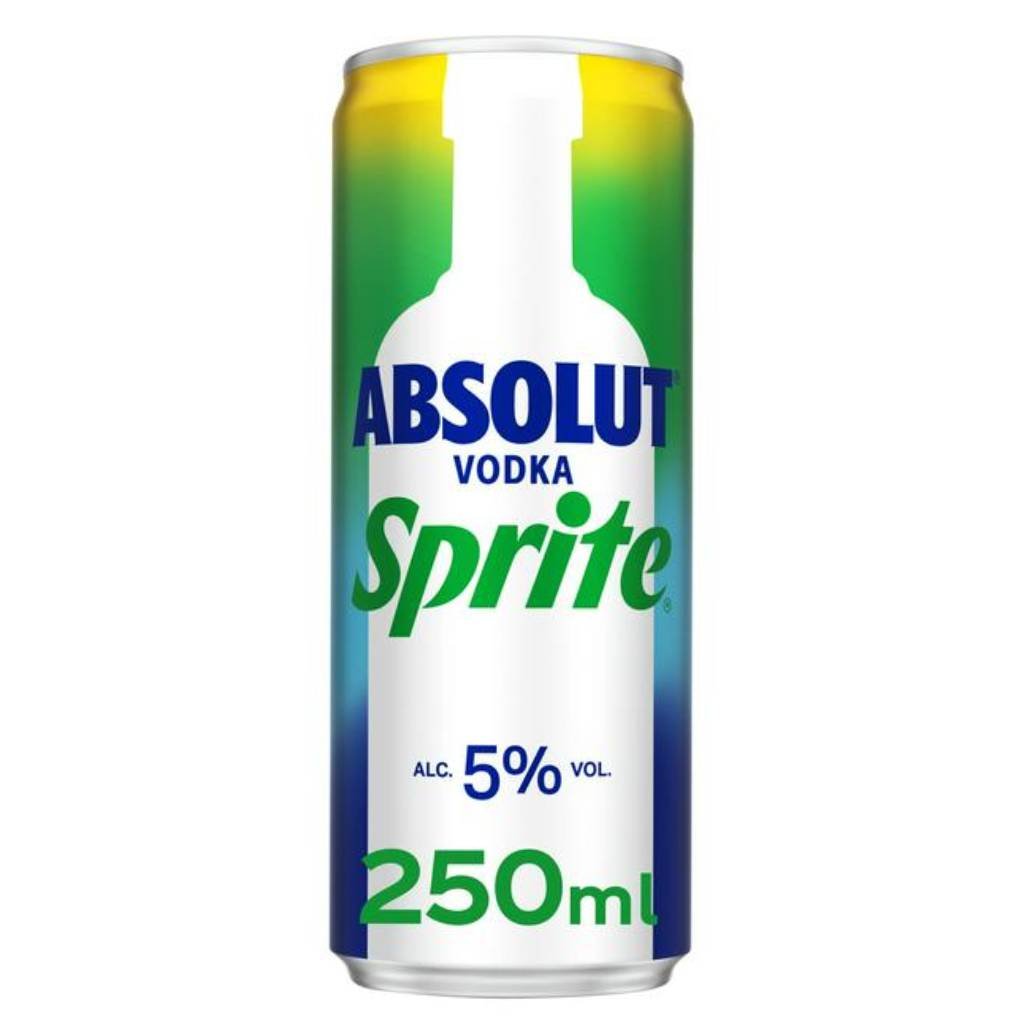 Absolut Vodka Sprite Alc 5% 250ml 12 τεμ