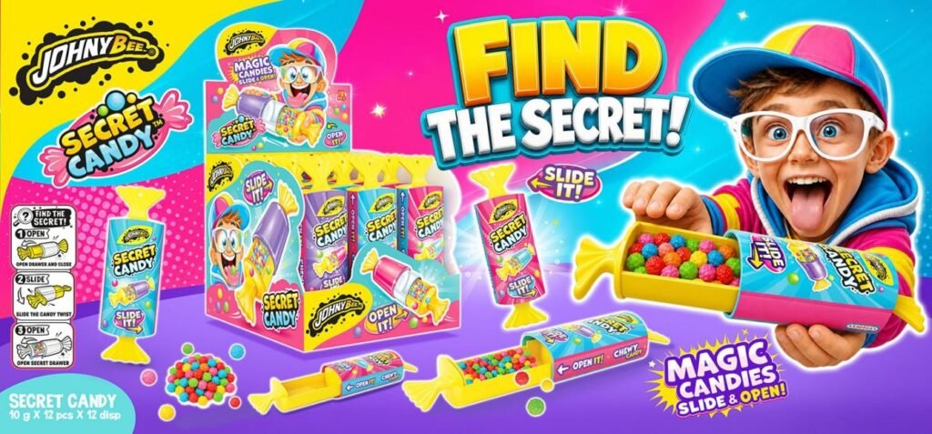 Johny Bee Secret Candy 10gr 12 τεμ