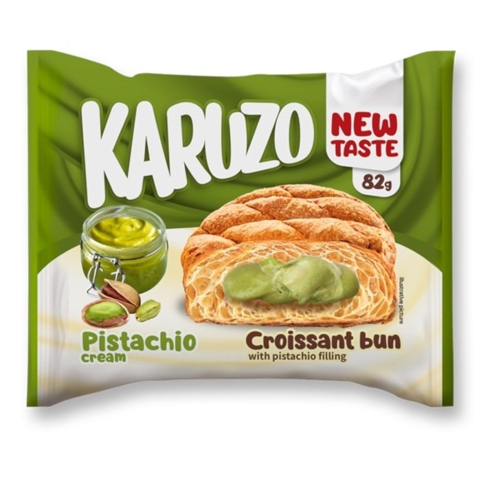 Karuzo Croissant Bun Pistachio 82gr 24 τεμ