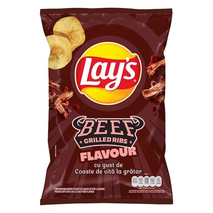 Lay's Grilled Beef Ribs 125gr 21 τεμ
