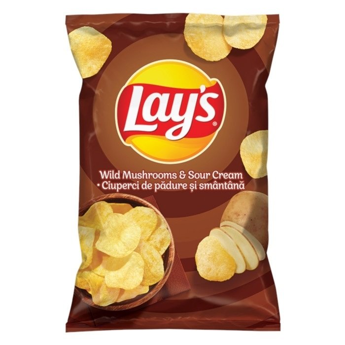 Lay's Mushrooms & Sour Cream 125gr 21 τεμ
