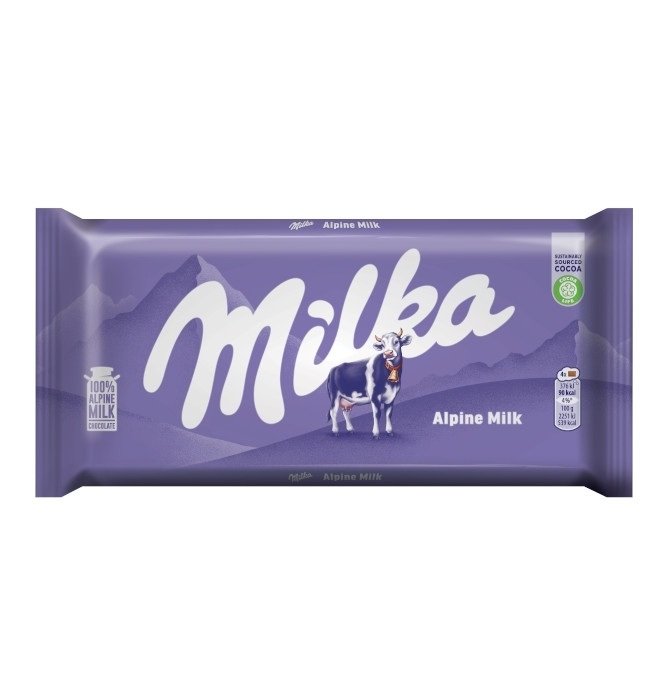 Milka Alpine Milk 90gr 25 τεμ