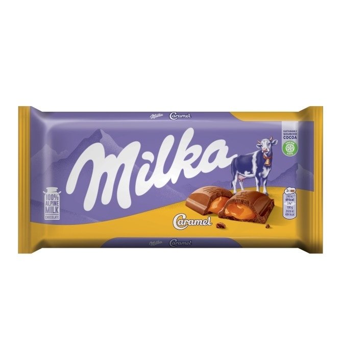 Milka Caramel 100gr 20 τεμ