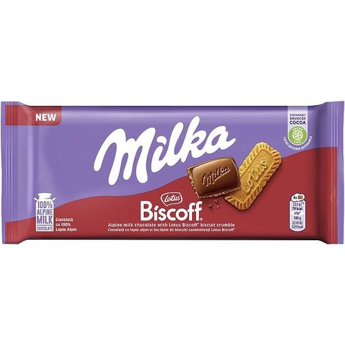 Milka Lotus Biscoff 90gr 24 τεμ
