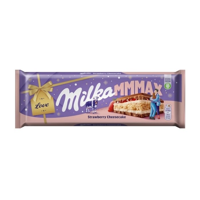 Milka Strawberry Cheesecake 300gr 12 τεμ