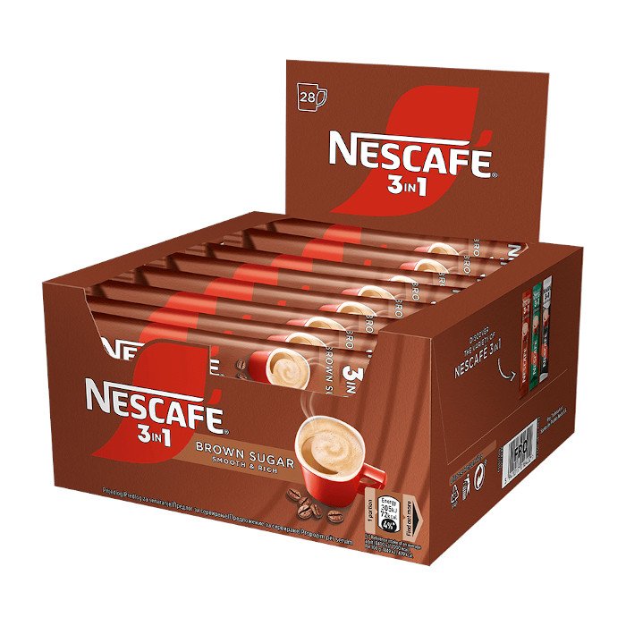 Nescafe 3 in 1 Brown Sugar Βox 16.5gr 28 τεμ - Image 2