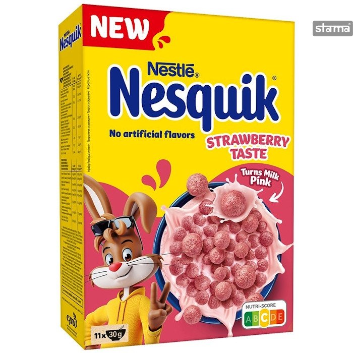 Nesquik Strawberry ΔΗΜΗΤΡΙΑΚΑ 330gr 7 τεμ