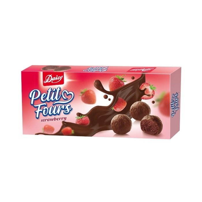 Daisy Petit Fours Strawberry 180gr 20 τεμ