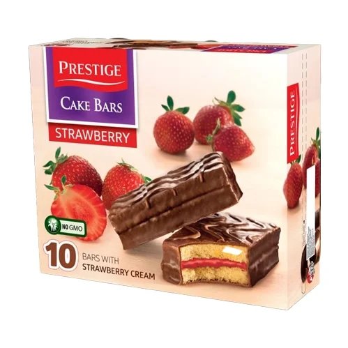 Prestige Cake Bar Strawberry 300gr 12 τεμ