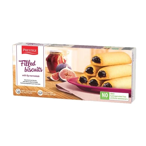 Prestige Filled Biscuits Fig Marmalade 134gr 24 τεμ
