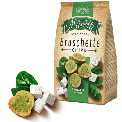Bruschette Maretti Spinach & Cheese 70gr 15 τεμ